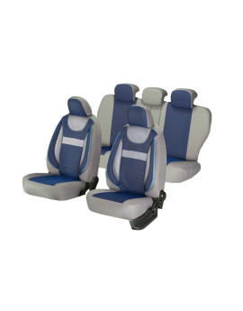 huse scaune auto compatibile AUDI A3 (8L) 1996-2003 - Culoare: gri + albastru