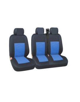 huse scaune auto fata RENAULT Trafic 2001-2014 - Culoare: negru + albastru