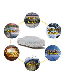 Husa protectie auto HYUNDAI Terracan 2004-2011 - impermeabila - 2 straturi - gri