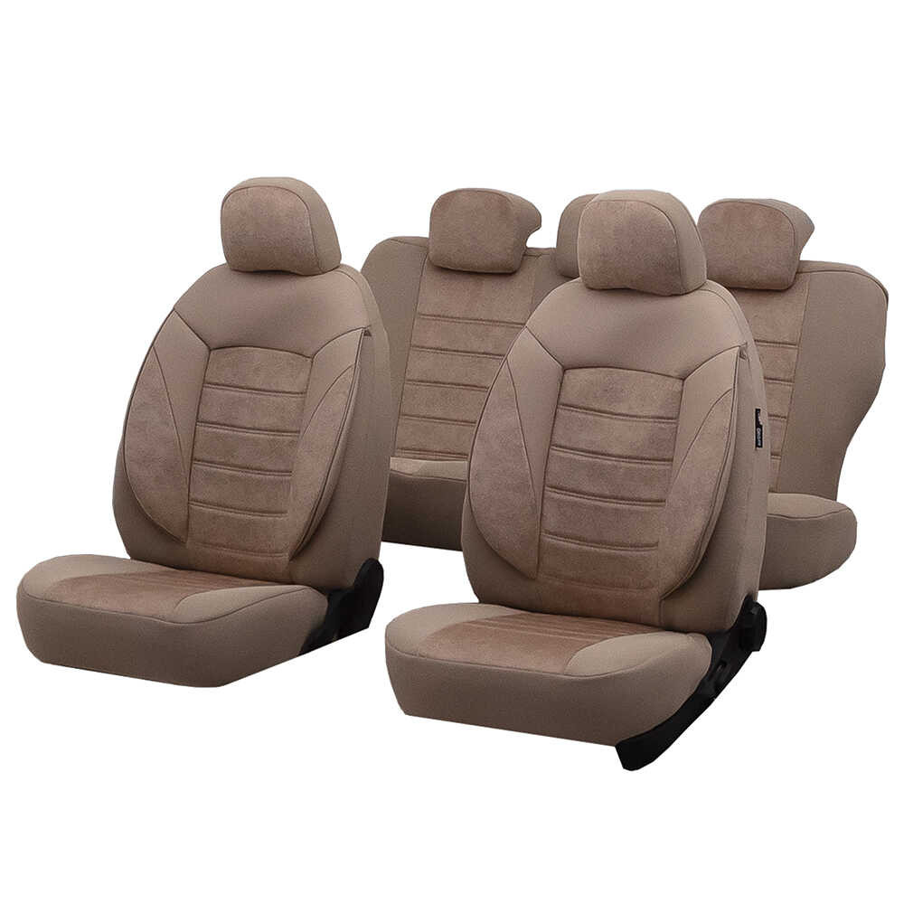 Huse scaune auto AUDI A4 B6 2000-2006 - Diamond - Culoare: bej
