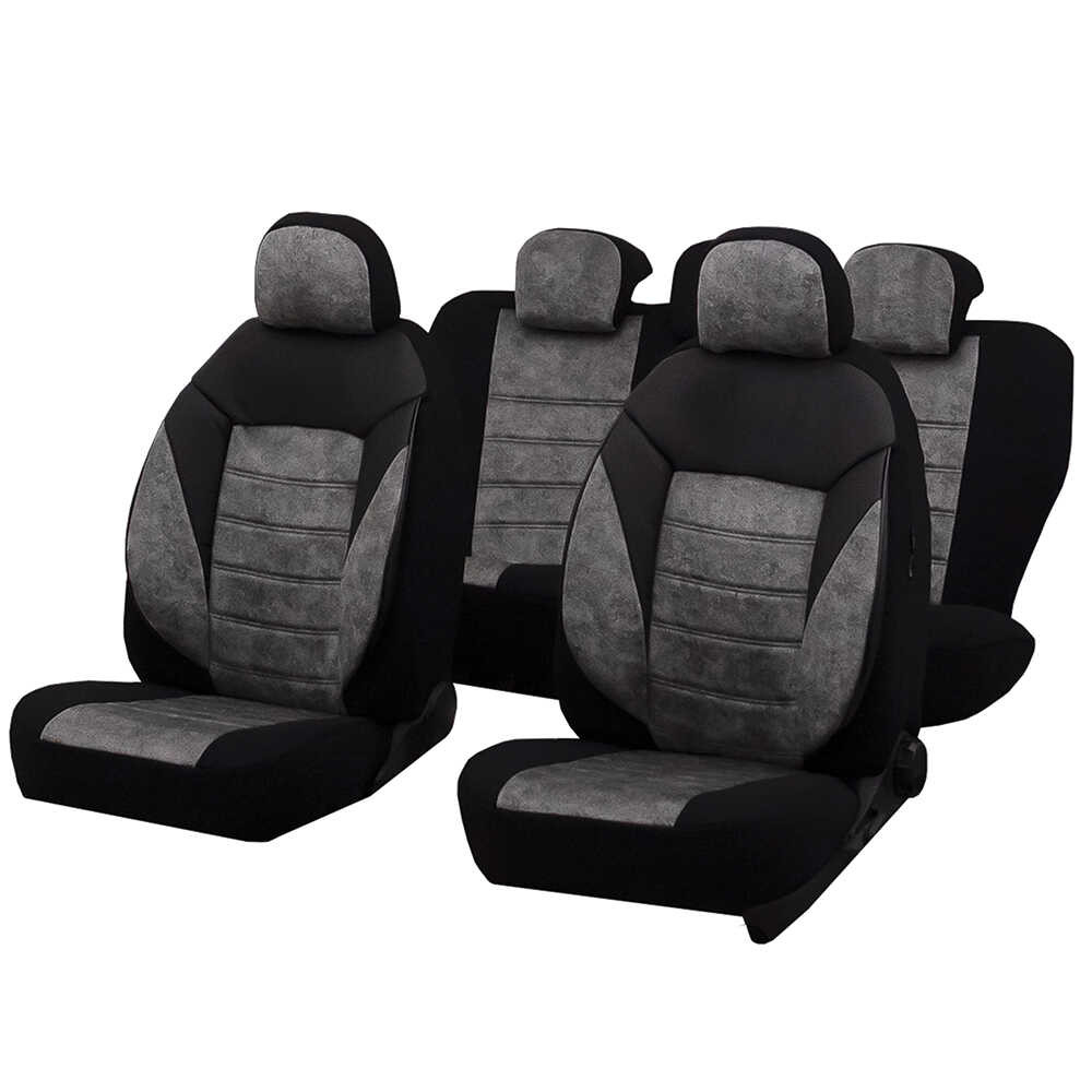 Huse auto AUDI A4 B6 2000-2006 - Diamond - Culoare: negru + gri