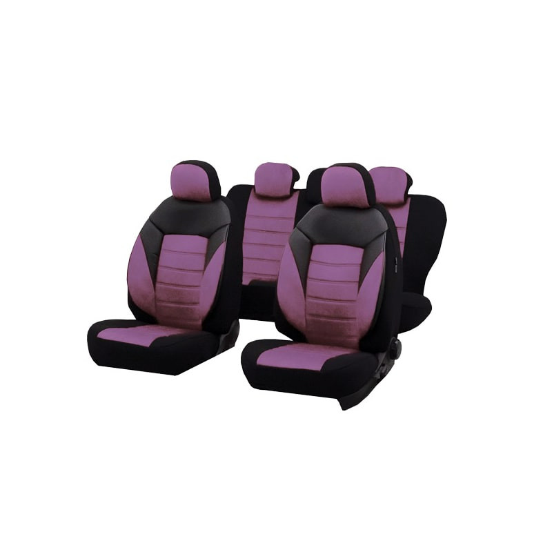 Huse auto AUDI A4 B7 2004-2008 - Diamond - Culoare: negru + mov