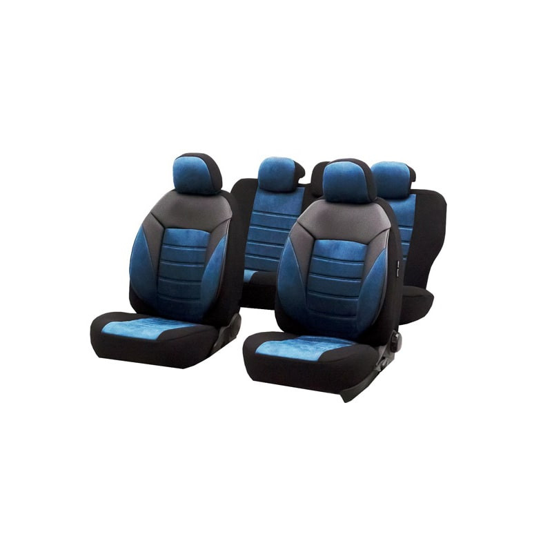 Huse auto AUDI A4 B7 2004-2008 - Diamond - Culoare: negru + albastru