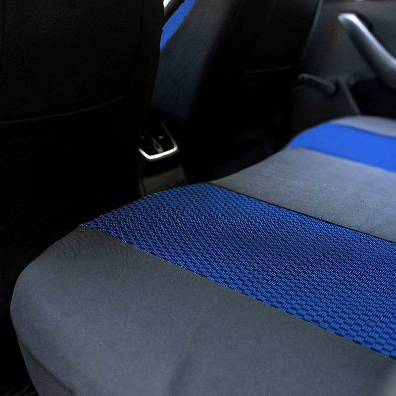 Huse auto DACIA Logan II 2012-2020 - City - Culoare: negru + albastru