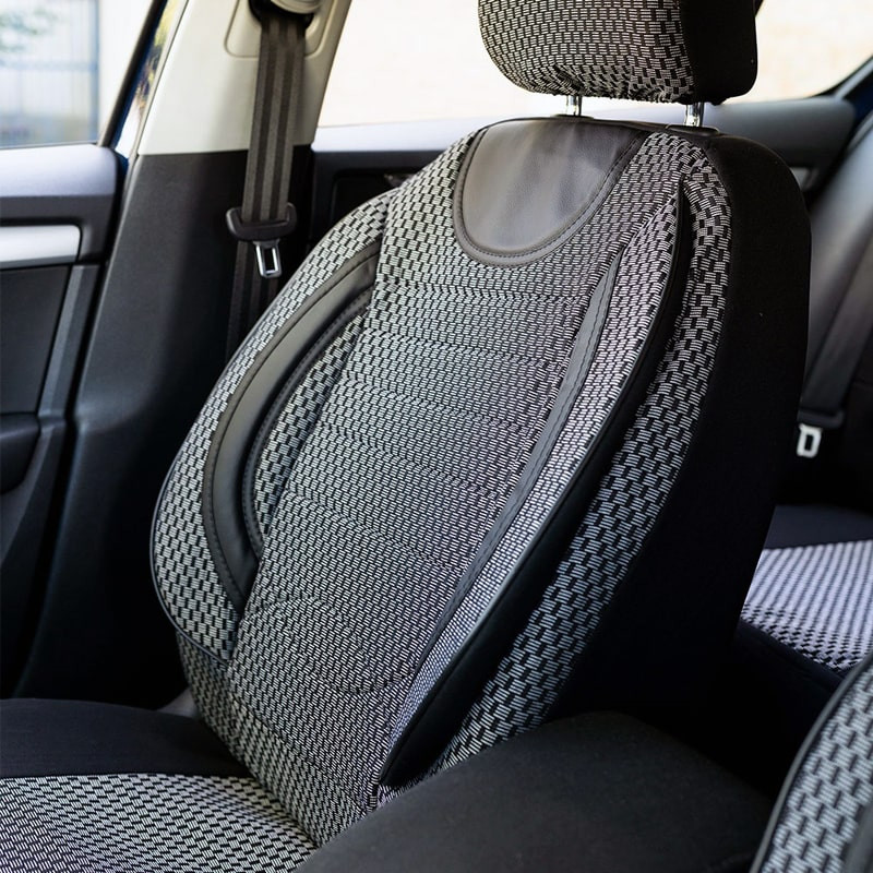 Huse auto VW Jetta IV 1999-2006 - City - Culoare: negru + gri