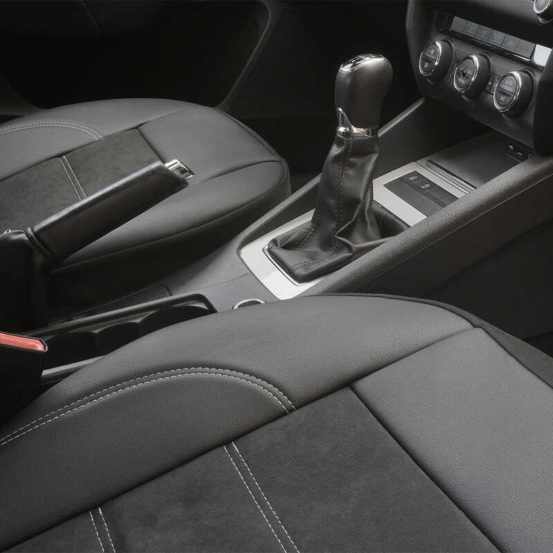 Huse scaune auto compatibile AUDI A4 B7 2004-2008 - Exclusive Leather Alcantara - Culoare: negru