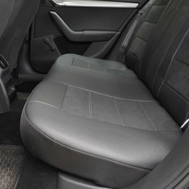 Huse scaune auto CHEVROLET Aveo I (T200/T250) 2002-2012 - Exclusive Leather Alcantara - Culoare: negru