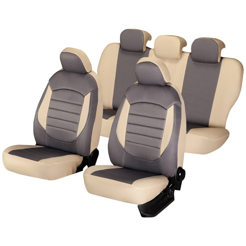 Huse auto AUDI A4 B6 2000-2006 - Urban - Culoare: gri + bej