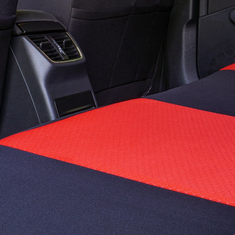 Huse auto VW Passat B6 2005-2010 - Urban - Culoare: negru + rosu