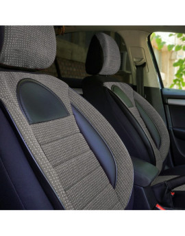 Set huse scaune auto compatibile SKODA Octavia I 1996-2010 - Racing - Culoare: negru + gri
