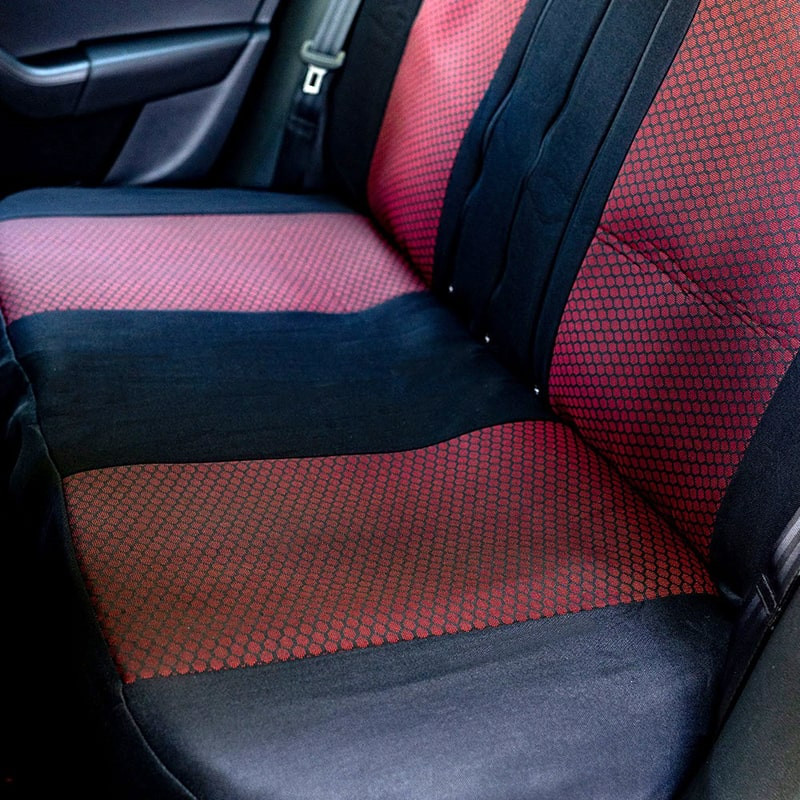 Huse scaune auto SEAT Cordoba II 2002-2010 - Elegance - Culoare: negru + rosu