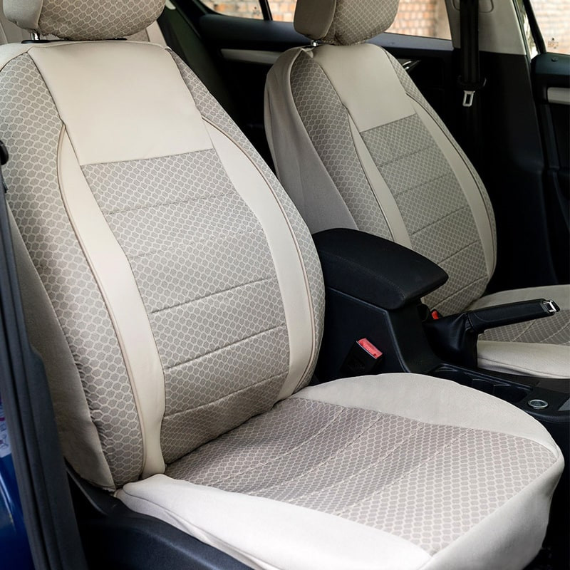 Set huse scaune auto compatibile SEAT Ibiza III 2002-2008 - Elegance - Culoare: bej