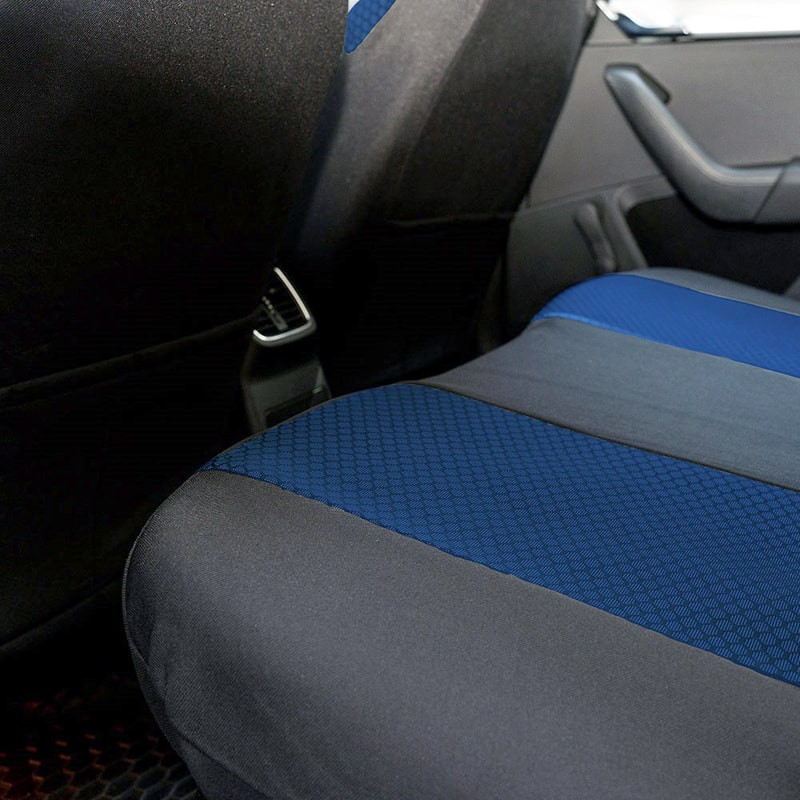 Huse auto SEAT Cordoba II 2002-2010 - Elegance - Culoare: negru + albastru