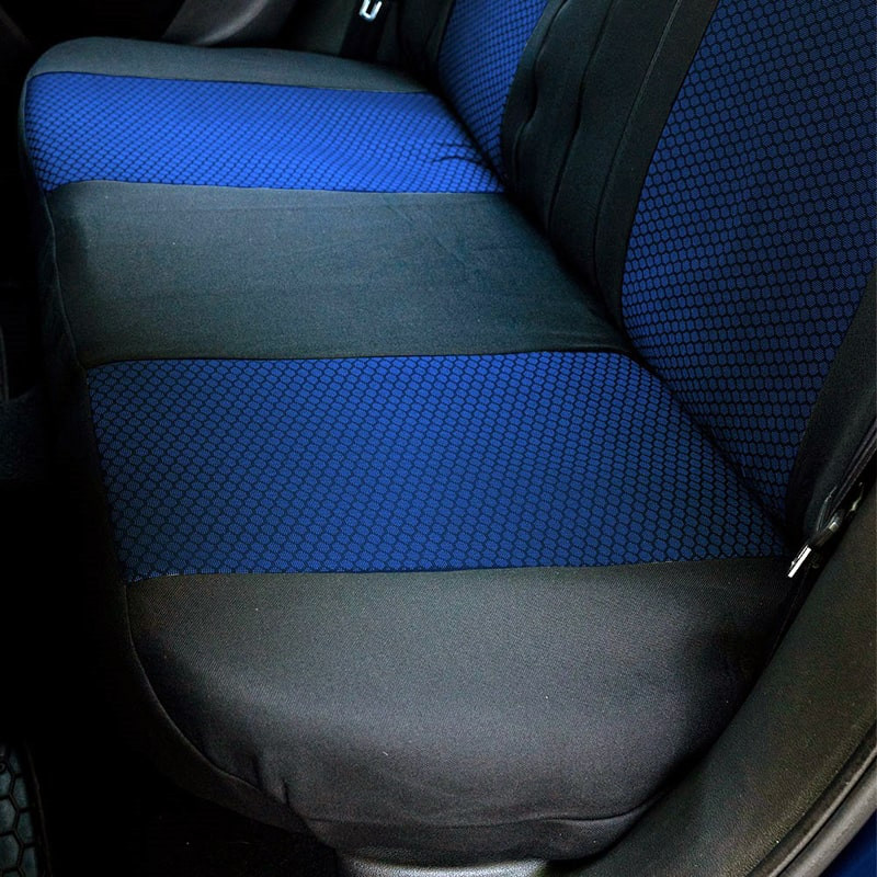 Huse auto SKODA Rapid 2012-2019 - Elegance - Culoare: negru + albastru