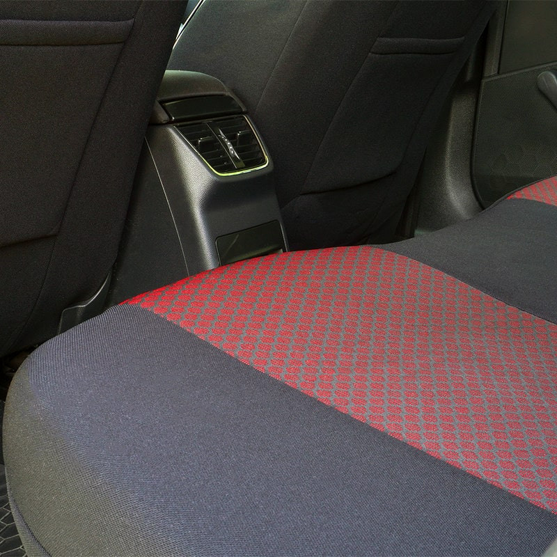 Huse auto SEAT Cordoba II 2002-2010 - Dynamic - Culoare: negru + rosu
