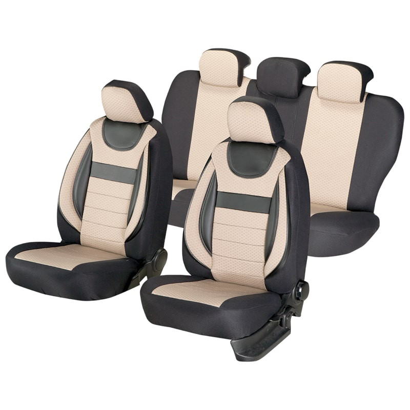 Huse auto VW Passat B5 1997-2005 - Dynamic - Culoare: negru + bej