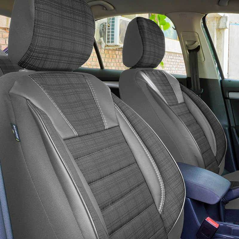Set huse scaune auto compatibile VW Jetta IV 1999-2006 - Luxury - Culoare: gri