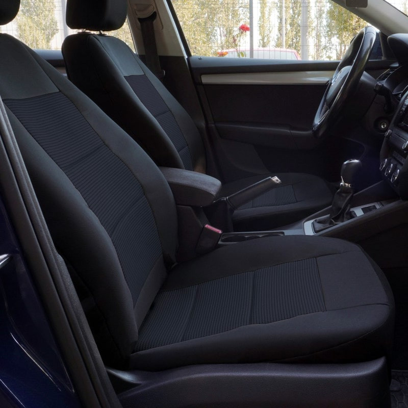 Huse scaune auto compatibile AUDI A4 B6 2000-2006 - Premium Lux - (UMB4) Culoare: negru