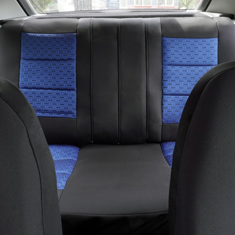 Huse auto AUDI A4 B5 1994-2001 - Premium Lux - Culoare: negru + albastru
