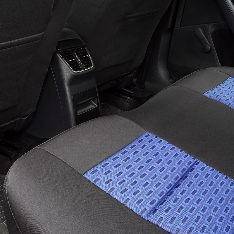 Huse auto AUDI A4 B6 2000-2006 - Premium Lux - Culoare: negru + albastru