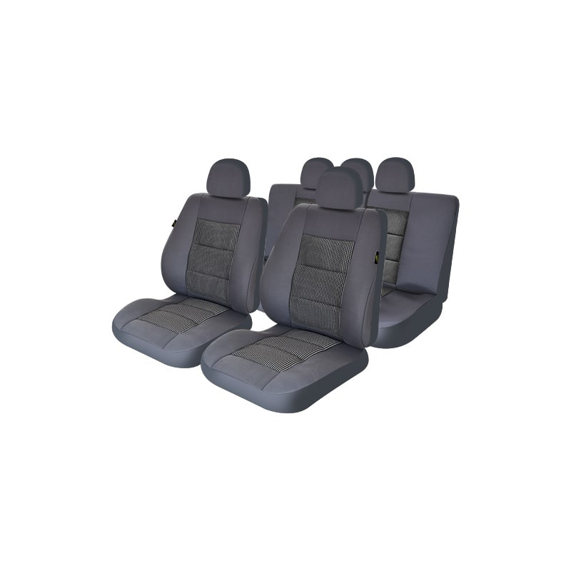 Set huse scaune auto compatibile BMW Seria 1 E87 2004-2011 - Premium Lux - Culoare: gri