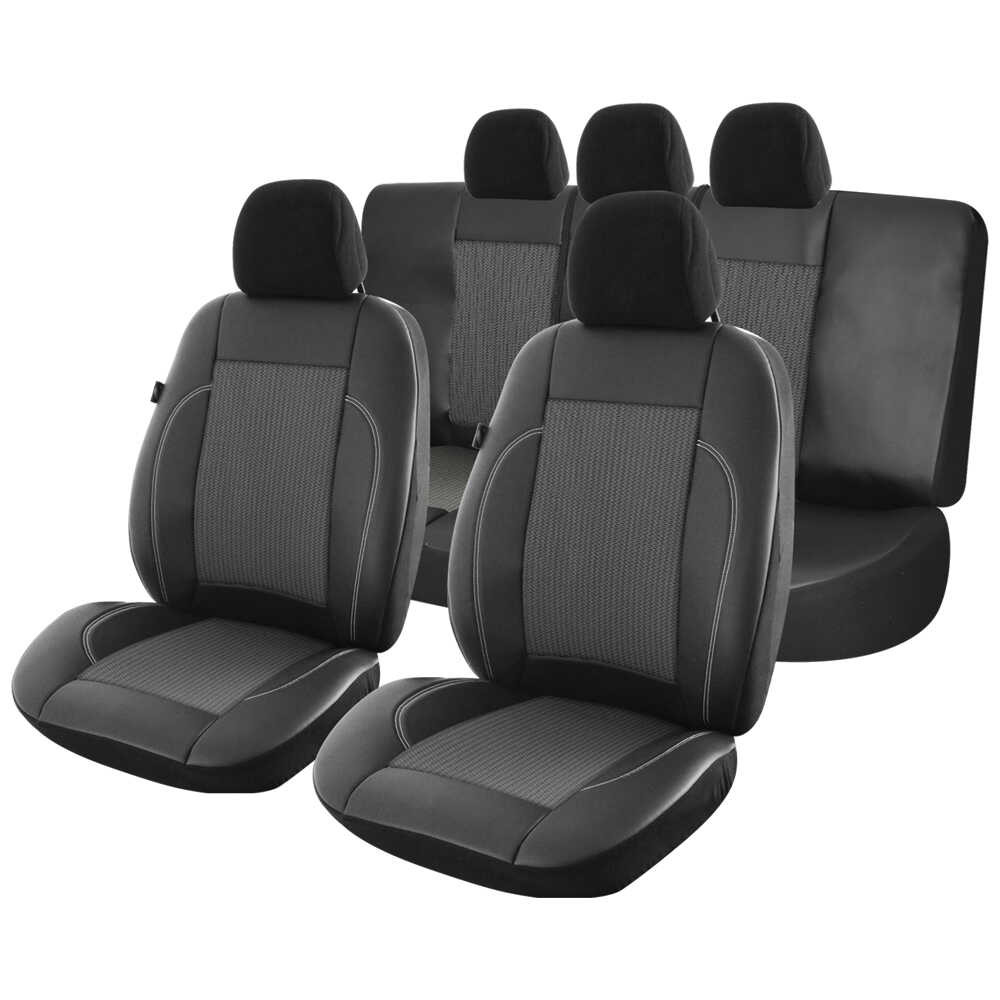 Huse auto CHEVROLET Aveo I (T200/T250) 2002-2012 - Exclusive Leather Lux - Culoare: negru