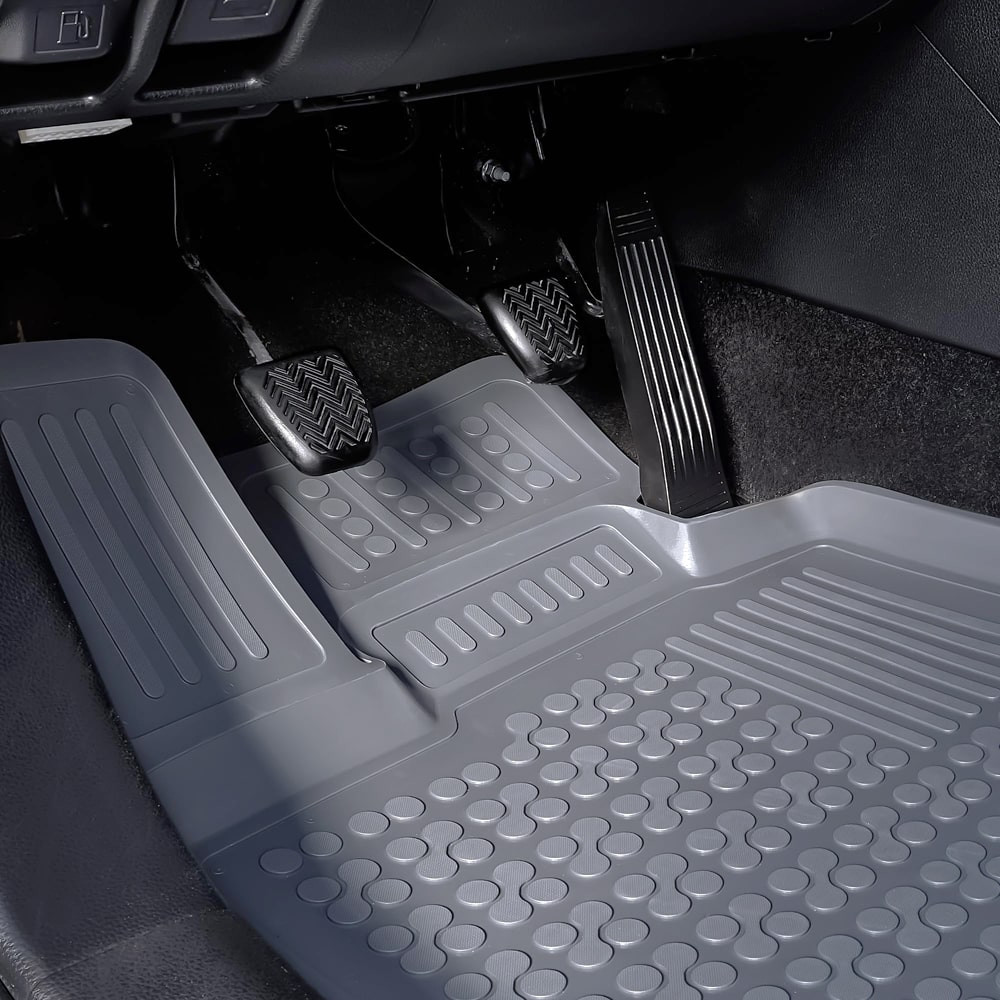 Covorase dedicate SKODA Octavia II 2004-2013 - TPE - tip tavita - gri - REZAW PLAST
