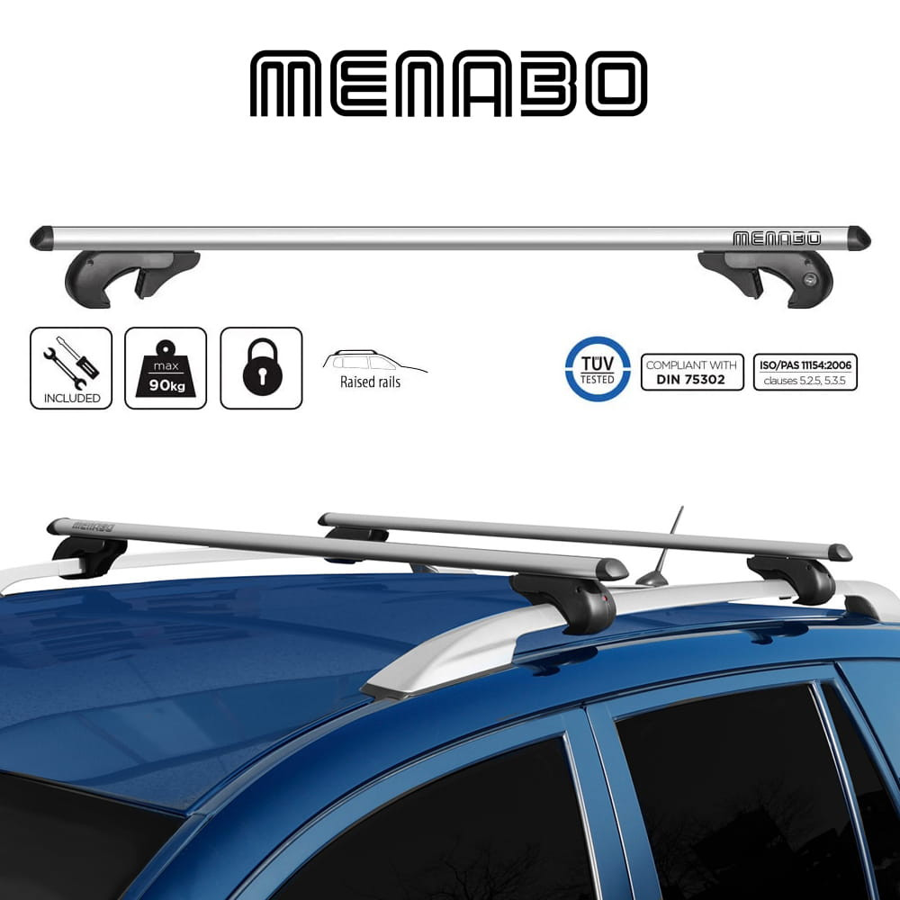 Set bare portbagaj BMW X7 (G07) 2018-prezent - Aluminiu - 135 cm - MENABO BRIO XL