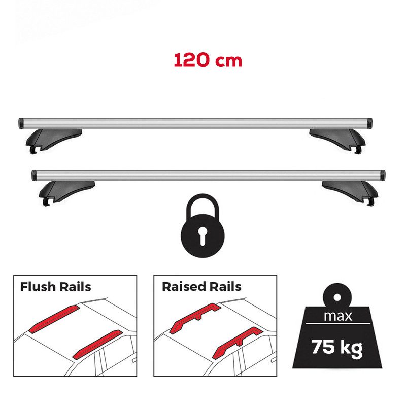Set bare transversale OMODA 5 SHS-H 2026-prezent - Aluminiu - 120 cm