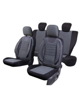 huse scaune auto compatibile VW Jetta IV 1999-2005 - Culoare: negru + gri
